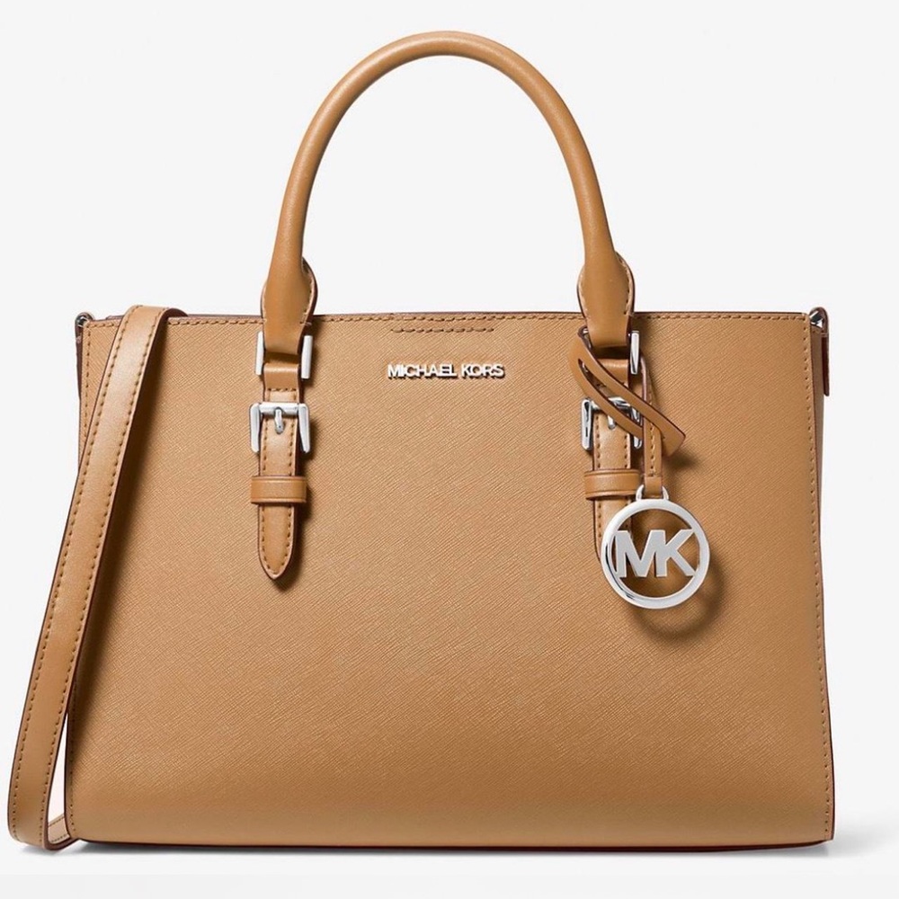 Michael Kors Tan Saffiano Leather Satchel